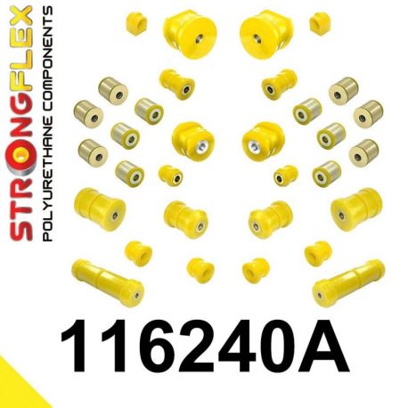 116240A: Full suspension bush kit SPORT STRONGFLEX