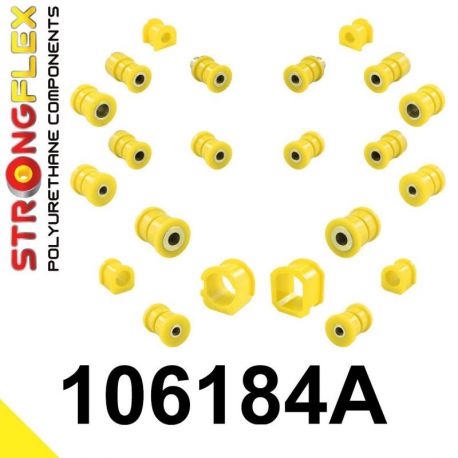106184A: Full Suspension bush kit SPORT STRONGFLEX